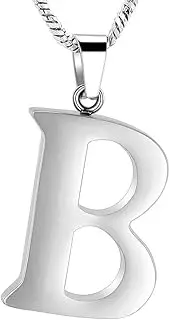 KBFDWEC Cremation Jewelry Letter Urn Necklace for Ashes Holder Keepsake Memorial Jewelry for Loved One