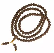 Necklace - Mala - Tibetan - Seeds Raktu 10 MM Eye Phoenix Rare Nepal #27060