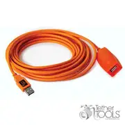Tether Tools Tetherpro Usb 3 Active Extension, 5m, Hi-Visible Orange