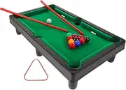 1 Set Miniature Billiard Table Game Interactive Tabletop Pool for Adults Family Fun for Parties Develops Hand Eye Coordination for Office School