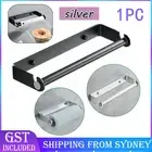 Space Aluminum Paper Towel Holder Punch-Free Rack Wall Mounted Stand Bathroom AU