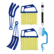 6Pcs Window Blind Cleaner Duster Set 7 Finger Cleaning Brush Groove Gap Brush