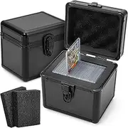 FunGuys Toploader Storage Box, Sports Card Storage Case, Top Loader Card Storage, Top Loader Storage Boxes, Trading Card Case Holds 70+ Card, One Touch Card Holder