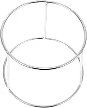 Kichvoe Creative Seafood and Pizza Stand Stainless Steel Desktop Holder for Serving Plates Dual Design for Restaurants and Daily Use Stylish Food Display Rack