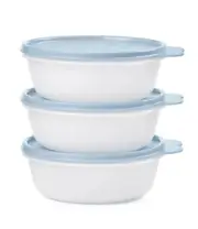 Tupperware MODULAR BOWL Blue Sheer 6 pc Small Set