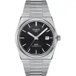 【TISSOT 天梭 官方授權】PRX系列 復古風酒桶型紳士機械錶-40MM 禮物(T1374071105100)