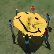 3.6m Diameter RipStop Smiley Face Playchute ( 12 foot Diamaeter )