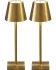 2 Pack Cordless Table Lamp,Portable LED Desk Lamp, 5000mAh Battery Operated, ...