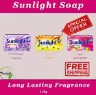 Sunlight Real Lemon Laundry Soap Bar Detergent Washing Clothes Free Fragrance