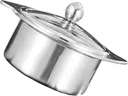 GETAJGHSD Divided Hot Pot Multi Purpose Cooking Pot for Induction Cookers Dual Flavor Design for Family Gatherings and Commercial Kitchens