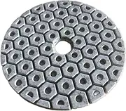ZZaonn 4 Inch 100MM White Abrasive Diamond Polishing Pad Wet Polishing Disc Stone Marble Granite Grinding Sheet Sanding Polishing Plate