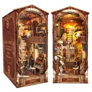 Book Nook Kit - DIY Doll House Wooden Miniature House Kit, Book Magical World