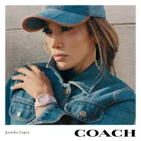 在飛比找momo購物網優惠-【COACH】珍妮佛羅培茲 2022廣告款 陶瓷女錶 母親節