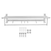 Bathroom Towel Rack Aluminium Material Modern Design Keeping Tidy Kitchen Towel Shelf for Home Hotel