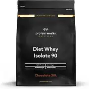 THE PROTEIN WORKS Diet Whey Isolate 90 Protein Powder | Low Fat & Low Calorie | Ultra Pure Shake | Supports Dieting & Weight Loss | Chocolate Silk | 1 kg