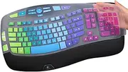 Logitech K350 MK550 MK570 Wireless Wave Keyboard Cover - Protective Skin Accessories - Rainbow