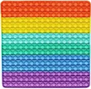 Square Pop Push It Fidget Bigger Size With 256 Bubbles To Pop On Both Sides