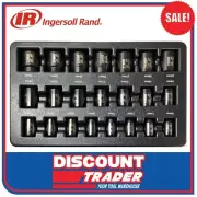 Ingersoll Rand 22Pc 1/2″ Drive 6 Point Metric Standard Impact Socket Set SK4M22A