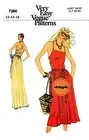 70s Sundress, Size 12-14-16, Vogue 7384, Sewing Pattern Reproduction