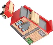 1Set Educational Train Scene Accessories for Plaything with Blocks Carriage for Parent Interaction and Learning