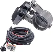 Universal 51&60&63&70&76MM Auto Electric Control Exhaust Valve Cutout Low Pressure With Switch Compatible For Catback Downpipe(2.75 with switch)