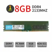 8GB 4GB DDR4 2133MHz PC4-17000U 288Pin 1.2V DIMM Desktop Memory SDRAM Crucial BT