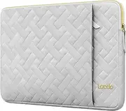 [Lacdo] 15-15.6 Inch Laptop Sleeve Case for Acer HP Lenovo Dell ASUS Laptop, Acer Aspire 15, HP Pavilion/Envy 15, Dell Latitude 15, Lenovo ThinkPad/IdeaPad 15, ASUS Zenbook/Vivobook Computer Bag, Gray