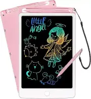 Kids 10" LCD Drawing Tablet - Educational Doodle Board Pink 3-8 Years Learning