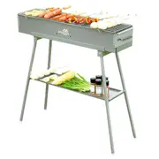 Portable Hibachi Grill for Skewers & Kebabs with Stainless Steel Grates
