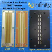 Infinity Quantum EMIT Tweeter AVA Repair Diaphragm • QLS-1 • QLS-2 • QLS-3 • NEW