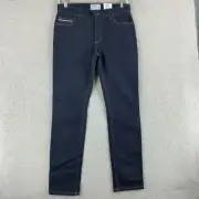 NWT Sun Stone Slim Fit Stretch Jeans Men's 32Wx32L Blue 5-Pocket Rinse Wash $50