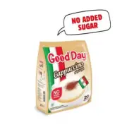 coffee Good Day Cappuccino Without Added Sugar 20 Sachets جود داي كابتشينو