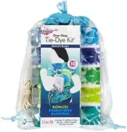 Tulip One-Step Tie-Dye Kit Backpack Kit Beachy Blues, 31pc, Party and Craft S...