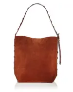 Madewell The Essentials Studded Suede Bucket Tote