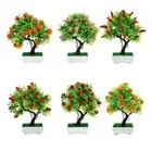 Plastic Foam Artificial Fruits Bonsai Multicolor Simulation Plant potted Gift