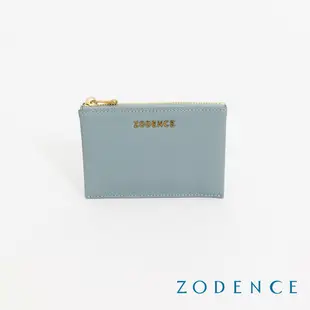 ZODENCE LIZ進口牛皮輕薄零錢包 幽藍