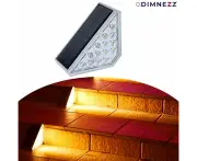 Dimnezz Solar Warm White Triangle Step Lights for Outdoor Illumination