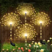 150/200 LED Solar Firework Lights Outdoor Waterproof Path Lawn Garden Decor Lamp