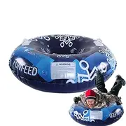 Snow Tubes for Kids,PVC Inflatable Sled Heavy Duty Snow Tube | Tear-Resistant Sledding Tube Winter Toys for Children Adults