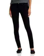 Ag Prima Mid Rise Cigarette Jeans in Black