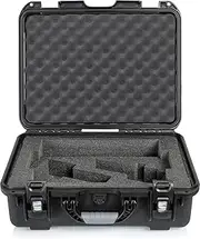 Gator Cases Titan Series Waterproof Case with Custom Cut Foam Interior for RODECASTER Pro Podcast Mixer and Two Microphones; (GWP-TITANRODECASTER2)