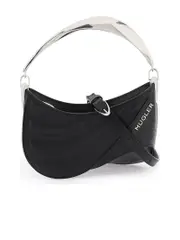 Mugler Spiral Curve Leather Handbag