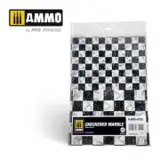 AMMO by Mig Jimenez Checkered Marble Sheets (2 Laminated Cardboards)