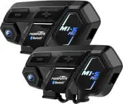 Motorcycle Bluetooth Intercom with Music Sharing, M1S Pro 2000M 8 Riders Group H