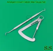 Amalgam Frahm Wax Carver Iwanson Crown Caliper Wax Gauge Lab Tools New