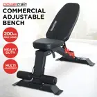 Powertrain Home Gym Adjustable Dumbbell Bench Flat Incline Decline FID Exercise