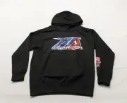 MotoAmerica Unisex Kids' Scribble Printed Graphic Hoodie DP3 Black Large NWT