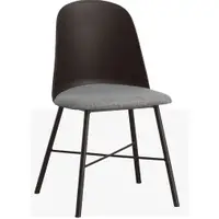 在飛比找蝦皮購物優惠-🏭工廠直送🏭加拿大黑塑膠灰布鐵腳餐椅 / 白色膠灰布鐵腳餐椅