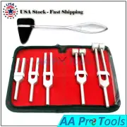 Premium Tuning Fork Set of 6 - Medical Surgical Diagnostic instruments-W/CASE