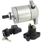 Starter Motor & Solenoid Relay & Ignition Switch for Arctic Cat 400 Auto FIS ...